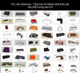 Thư viện Sketchup - Tổng hợp 50 Model Ghế Sofa các loại chất lượng cao 014