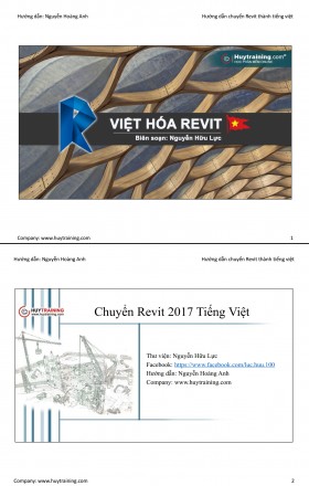 Hướng dẫn cách chuyển Revit sang tiếng Việt