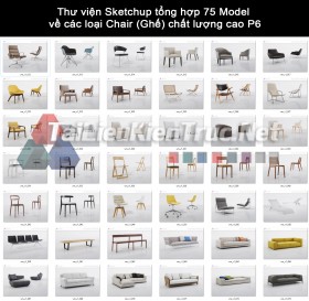 Thư viện Sketchup tổng hợp 75 Model về các loại Chair (Ghế) chất lượng cao P6