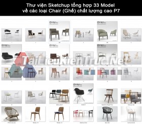 Thư viện Sketchup tổng hợp 33 Model  về các loại Chair (Ghế) chất lượng cao P7