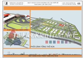 Đồ án tổng hợp quy hoạch khu công nghiệp Dương Xá A và thiết kế nhà máy lắp ráp ô tô 4