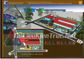 Đồ án tổng hợp quy hoạch khu công nghiệp Ninh Hiệp-Thiết kế nhà máy sản xuất đồ dùng văn phòng và gia đinh