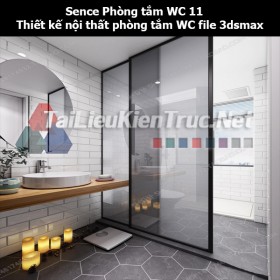 Sence Phòng tắm WC 11 - Thiết kế nội thất phòng tắm + Wc file 3dsmax
