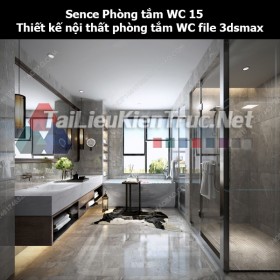 Sence Phòng tắm WC 15 - Thiết kế nội thất phòng tắm + Wc file 3dsmax