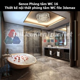 Sence Phòng tắm WC 16 - Thiết kế nội thất phòng tắm + Wc file 3dsmax