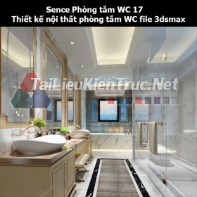 Sence Phòng tắm WC 17 - Thiết kế nội thất phòng tắm + Wc file 3dsmax