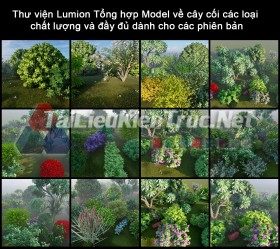Thư viện Lumion Tổng hợp Model về cây cối các loại chất lượng và đầy đủ dành cho các phiên bản