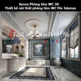 Sence Phòng tắm WC 30 - Thiết kế nội thất phòng tắm + Wc file 3dsmax
