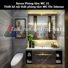 Sence Phòng tắm WC 31 - Thiết kế nội thất phòng tắm + Wc file 3dsmax