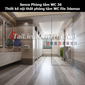 Sence Phòng tắm WC 36 - Thiết kế nội thất phòng tắm + Wc file 3dsmax