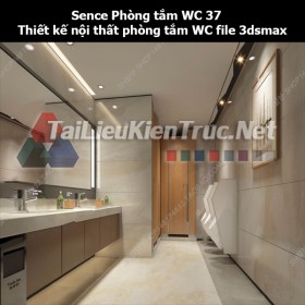 Sence Phòng tắm WC 37 - Thiết kế nội thất phòng tắm + Wc file 3dsmax