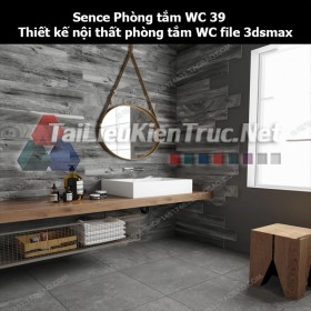 Sence Phòng tắm WC 39 - Thiết kế nội thất phòng tắm + Wc file 3dsmax