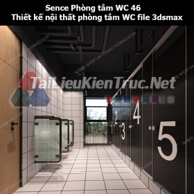 Sence Phòng tắm WC 46 - Thiết kế nội thất phòng tắm + Wc file 3dsmax