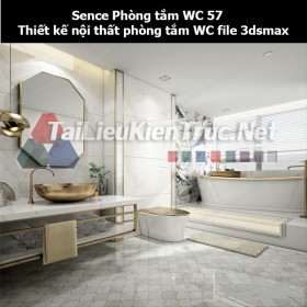 Sence Phòng tắm WC 57 - Thiết kế nội thất phòng tắm + Wc file 3dsmax