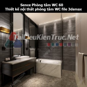 Sence Phòng tắm WC 60 - Thiết kế nội thất phòng tắm + Wc file 3dsmax