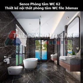 Sence Phòng tắm WC 62 - Thiết kế nội thất phòng tắm + Wc file 3dsmax