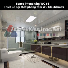 Sence Phòng tắm WC 68 - Thiết kế nội thất phòng tắm + Wc file 3dsmax
