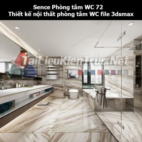 Sence Phòng tắm WC 72 - Thiết kế nội thất phòng tắm + Wc file 3dsmax
