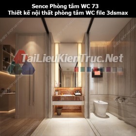 Sence Phòng tắm WC 73 - Thiết kế nội thất phòng tắm + Wc file 3dsmax