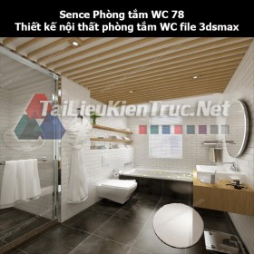 Sence Phòng tắm WC 78 - Thiết kế nội thất phòng tắm + Wc file 3dsmax