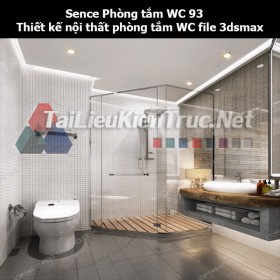 Sence Phòng tắm WC 93 - Thiết kế nội thất phòng tắm + Wc file 3dsmax