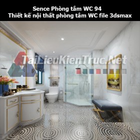 Sence Phòng tắm WC 94 - Thiết kế nội thất phòng tắm + Wc file 3dsmax