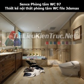 Sence Phòng tắm WC 97 - Thiết kế nội thất phòng tắm + Wc file 3dsmax