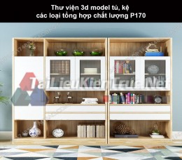 Thư viện 3d model tủ, kệ các loại tổng hợp chất lượng P170