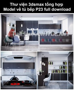 Thư viện 3dsmax tổng hợp Model về tủ bếp P23 full download