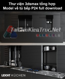 Thư viện 3dsmax tổng hợp Model về tủ bếp P24 full download