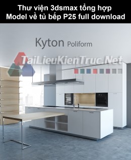 Thư viện 3dsmax tổng hợp Model về tủ bếp P25 full download