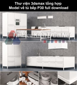 Thư viện 3dsmax tổng hợp Model về tủ bếp P30 full download
