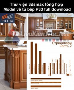 Thư viện 3dsmax tổng hợp Model về tủ bếp P33 full download