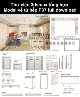 Thư viện 3dsmax tổng hợp Model về tủ bếp P37 full download
