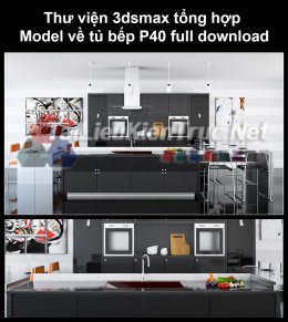 Thư viện 3dsmax tổng hợp Model về tủ bếp P40 full download