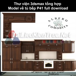 Thư viện 3dsmax tổng hợp Model về tủ bếp P41 full download