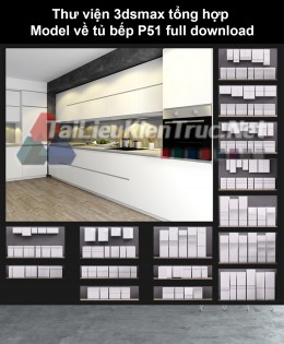 Thư viện 3dsmax tổng hợp Model về tủ bếp P51 full download