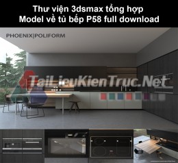 Thư viện 3dsmax tổng hợp Model về tủ bếp P58 full download