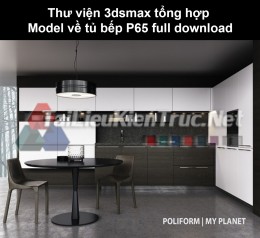 Thư viện 3dsmax tổng hợp Model về tủ bếp P65 full download