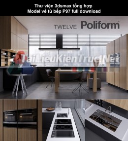 Thư viện 3dsmax tổng hợp Model về tủ bếp P97 full download