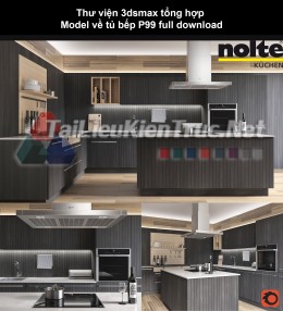 Thư viện 3dsmax tổng hợp Model về tủ bếp P99 full download