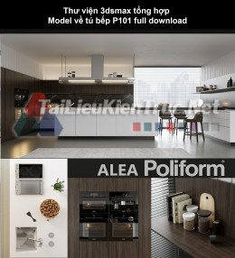 Thư viện 3dsmax tổng hợp Model về tủ bếp P101 full download