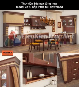Thư viện 3dsmax tổng hợp Model về tủ bếp P104 full download