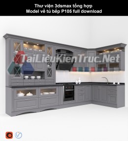 Thư viện 3dsmax tổng hợp Model về tủ bếp P105 full download