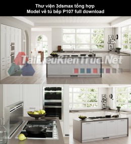 Thư viện 3dsmax tổng hợp Model về tủ bếp P107 full download