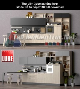 Thư viện 3dsmax tổng hợp Model về tủ bếp P110 full download