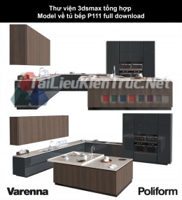 Thư viện 3dsmax tổng hợp Model về tủ bếp P111 full download