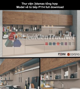 Thư viện 3dsmax tổng hợp Model về tủ bếp P114 full download