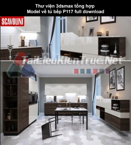 Thư viện 3dsmax tổng hợp Model về tủ bếp P117 full download