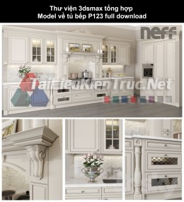 Thư viện 3dsmax tổng hợp Model về tủ bếp P123 full download